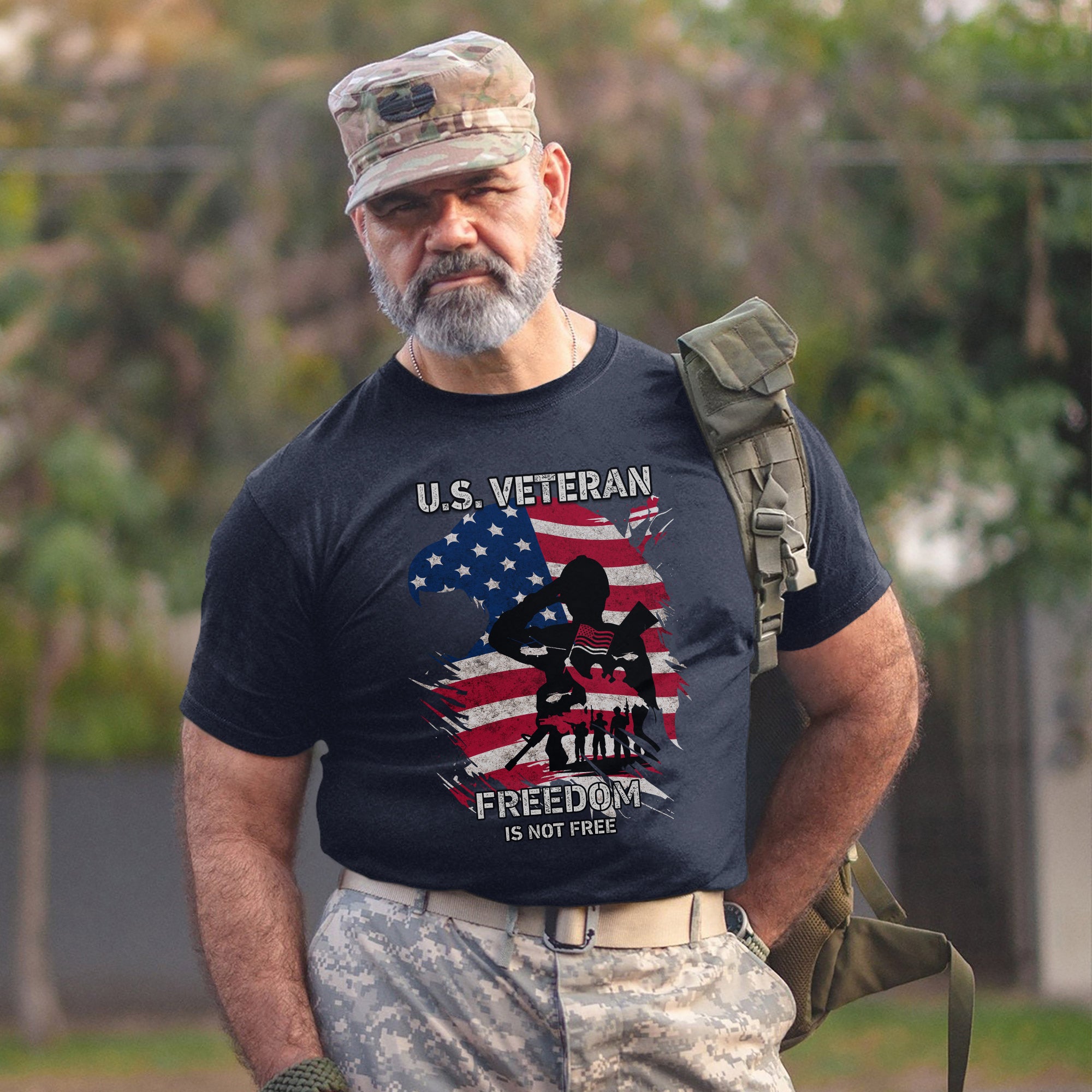 Freedom Is Not Free Proud US Military Veteran Patriotic Honor T-Shirt