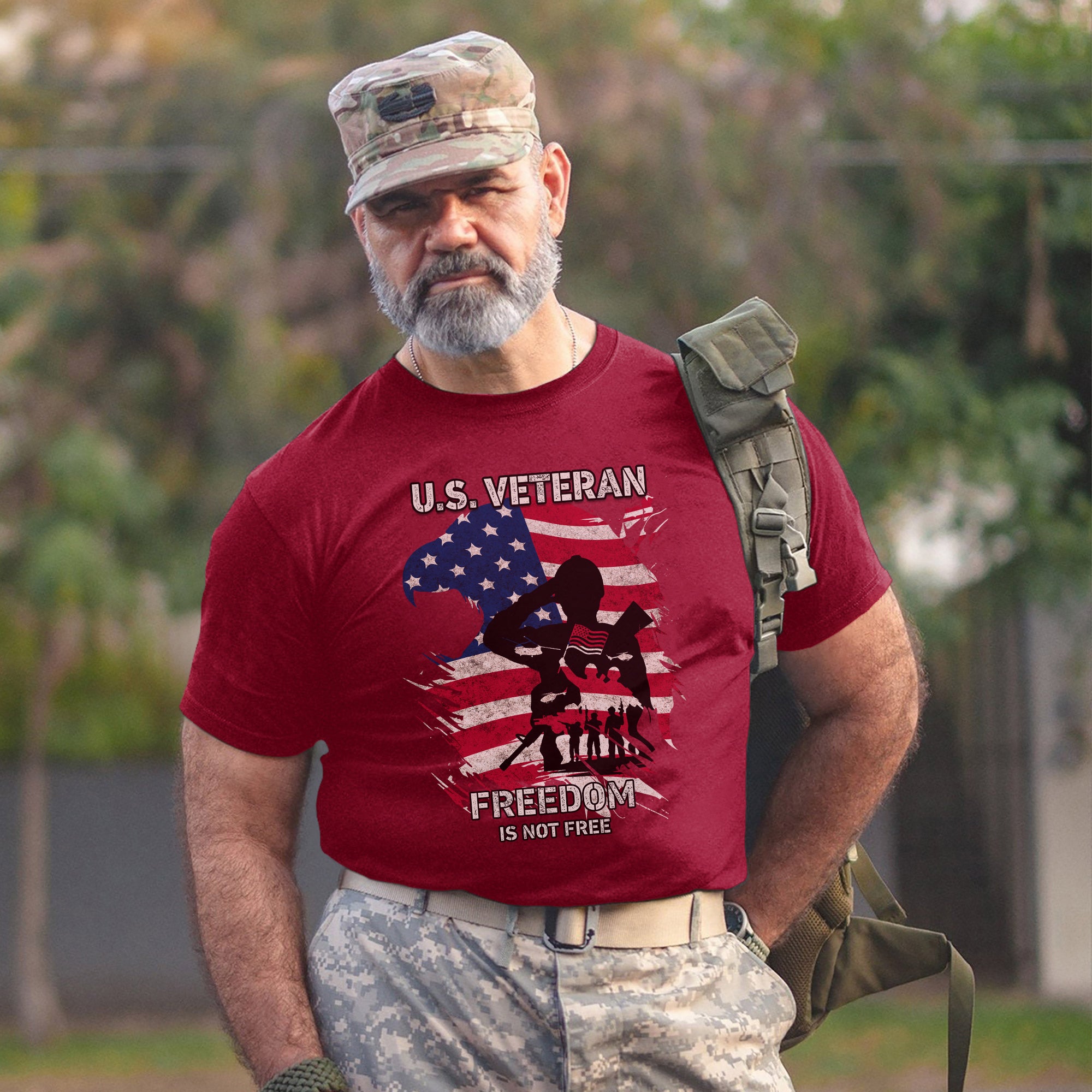 Freedom Is Not Free Proud US Military Veteran Patriotic Honor T-Shirt