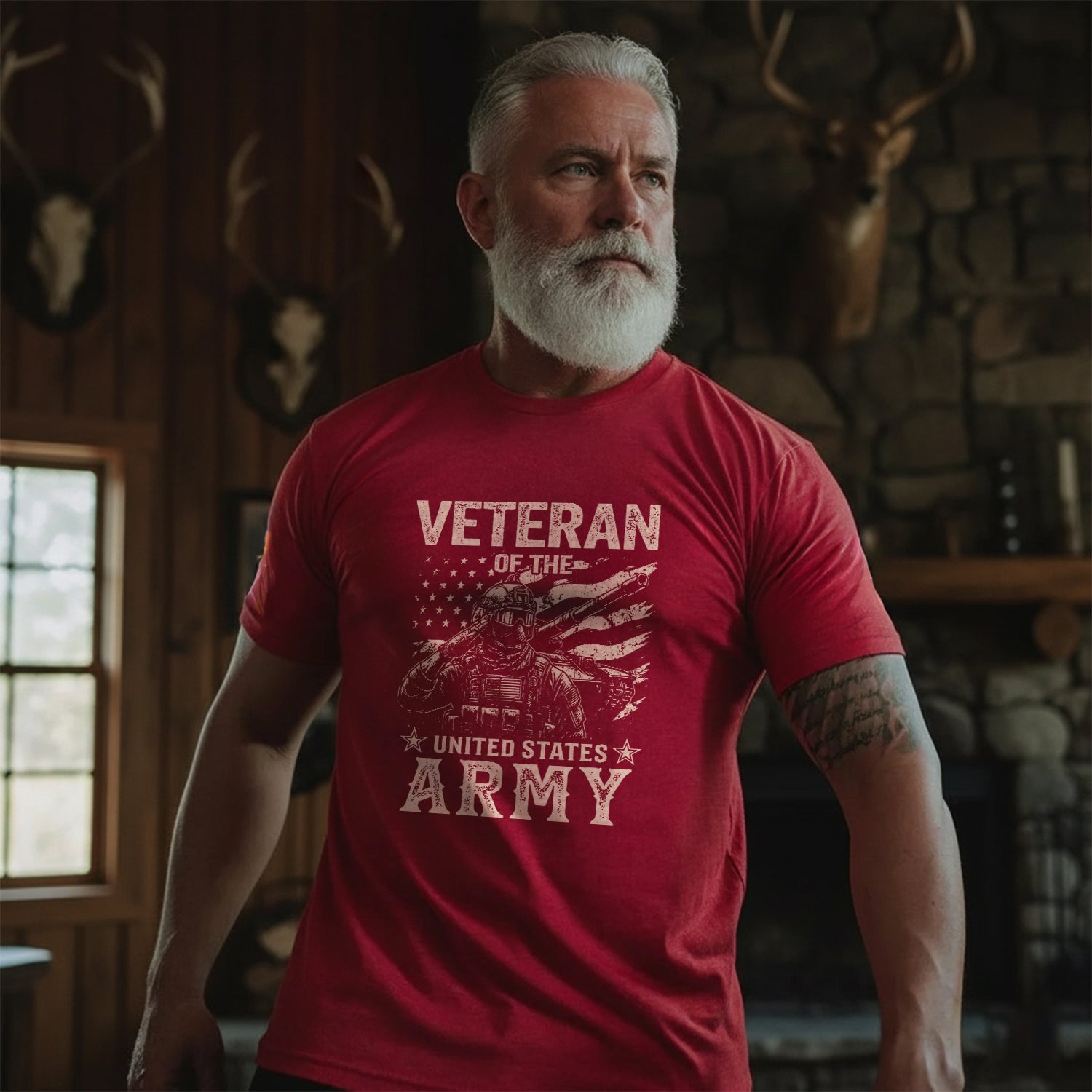 Veteran of the United States Army Proud US T-Shirt Secondary image