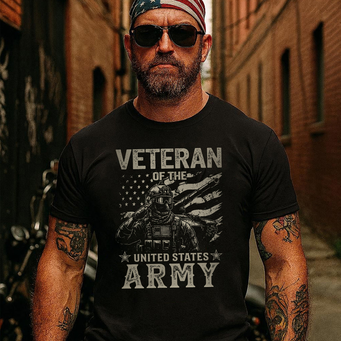 Veteran of the United States Army Proud US Military Patriotic Service T-Shirt