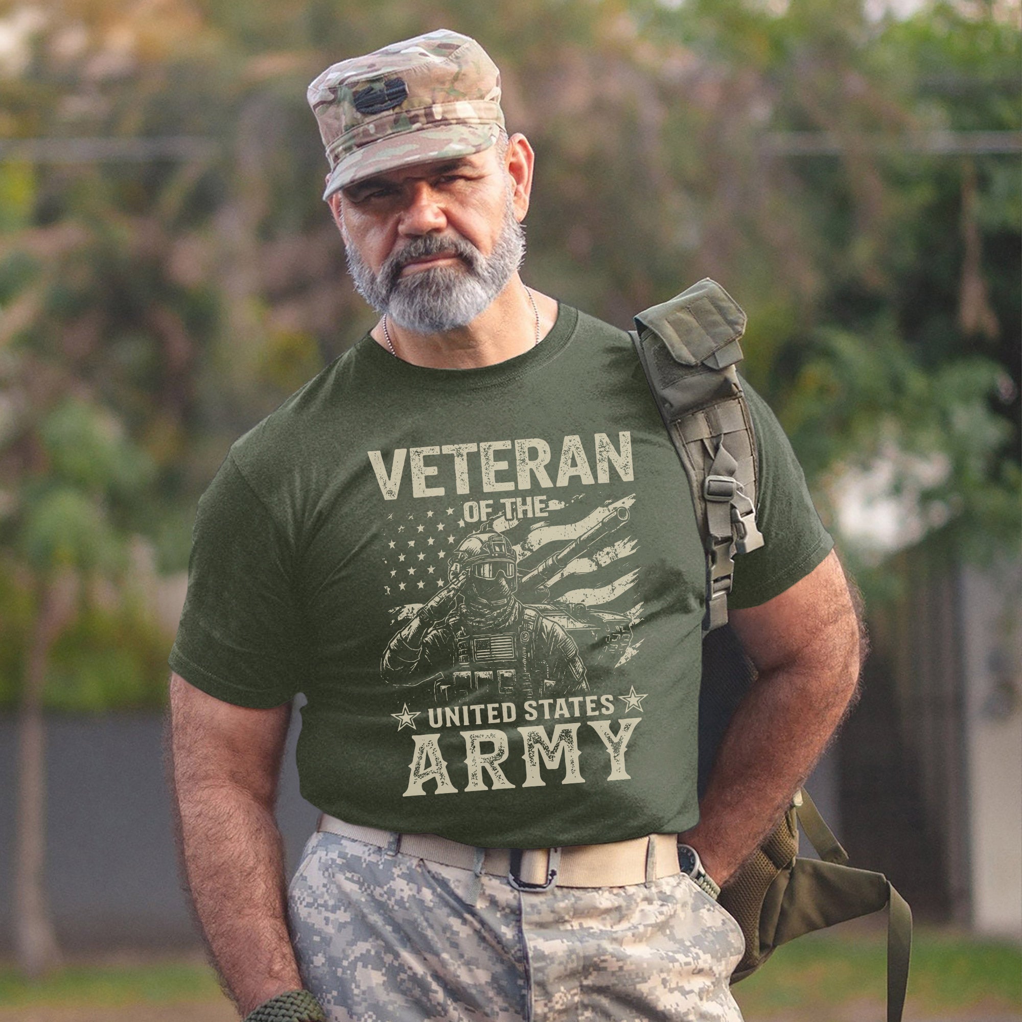 Veteran of the United States Army Proud US Military Patriotic Service T-Shirt