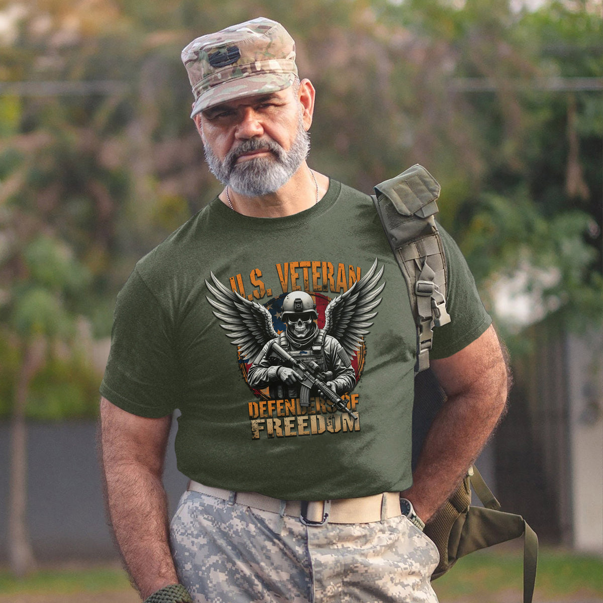 Defenders of Freedom Proud US Military T-Shirt