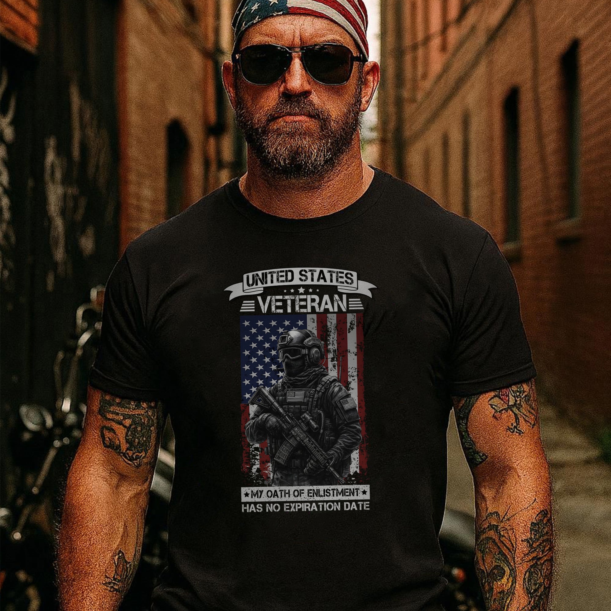 My Oath of Enlistment Has No Expiration Date Proud US Military Veteran T-Shirt
