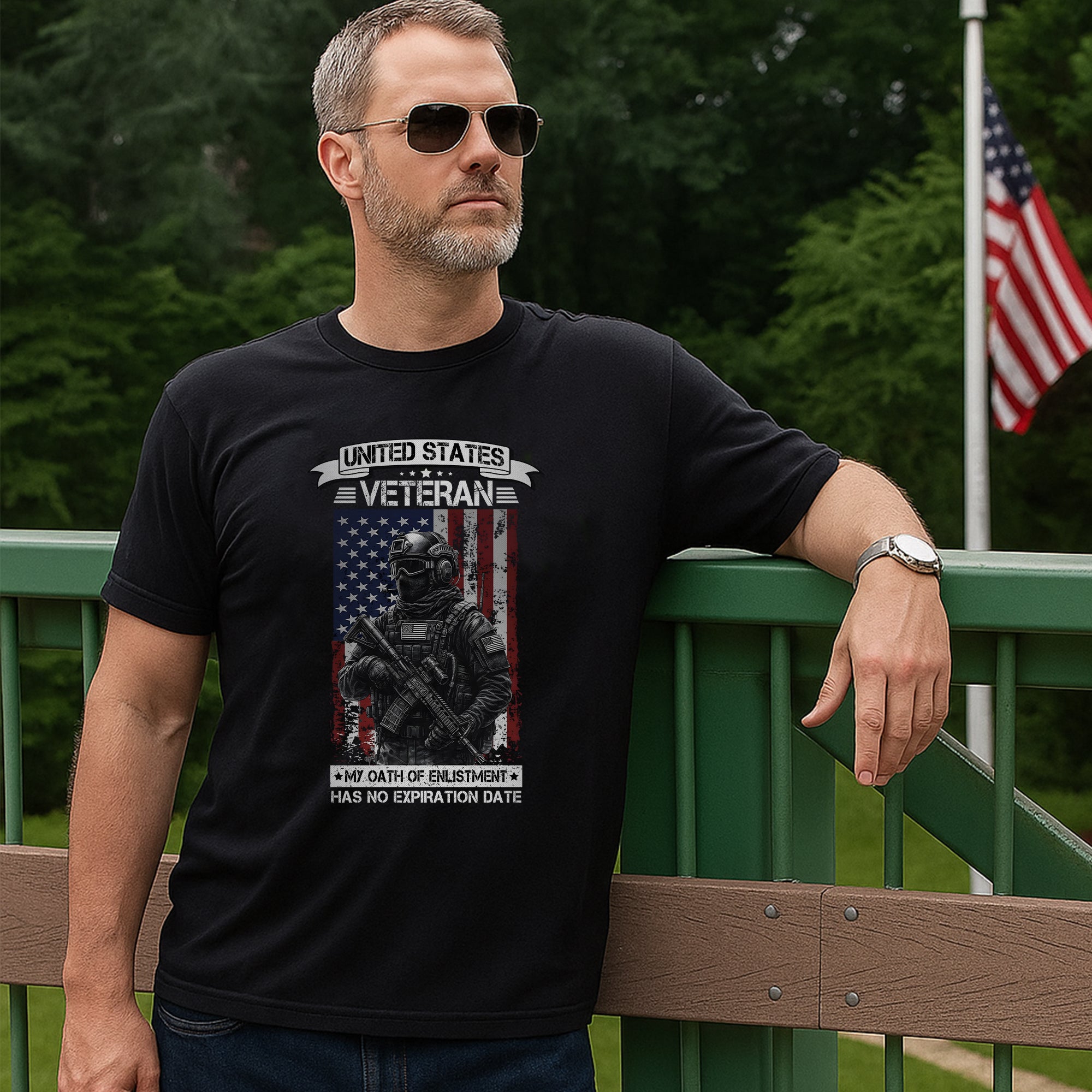 My Oath of Enlistment Has No Expiration Date Proud US Military Veteran T-Shirt