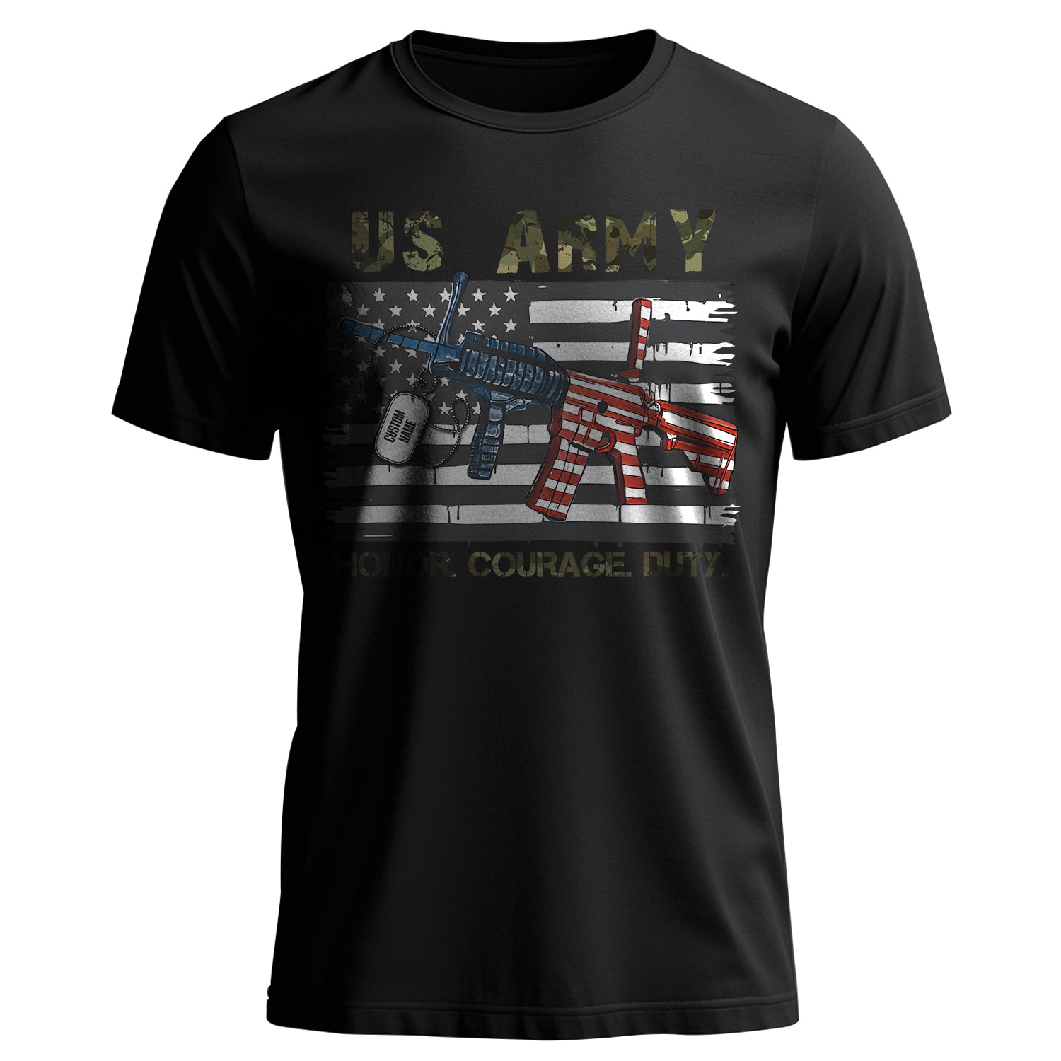 Honor Courage Duty Proud US Personalized T-Shirt