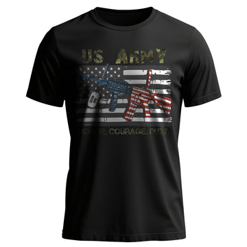 Honor Courage Duty Proud US Personalized T-Shirt