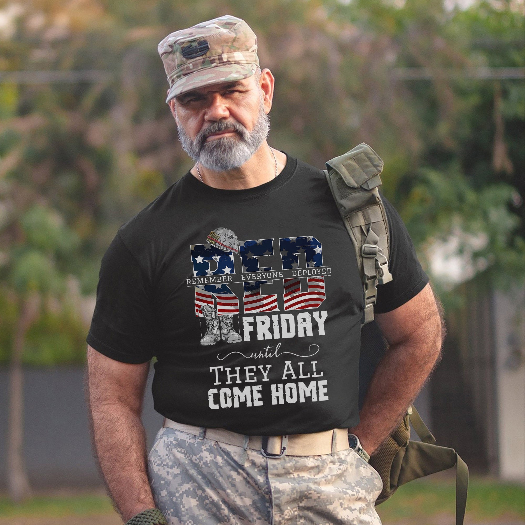 RED Friday Remember Everyone Deployed Until They All Come Home Standing Strong for Our Heroes T-Shirt