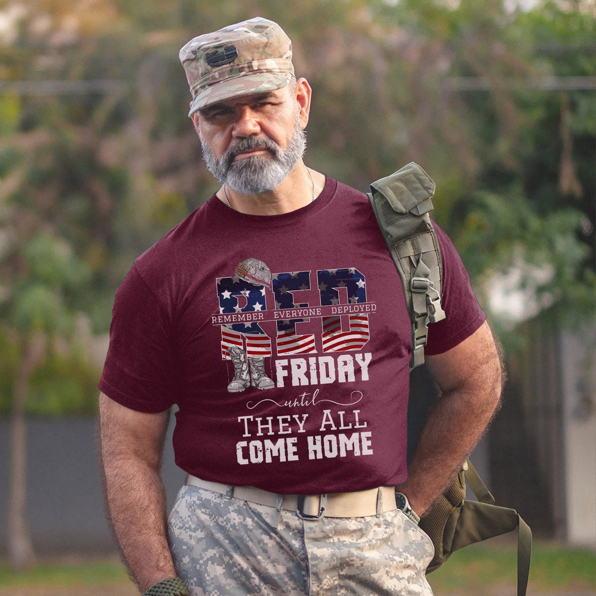RED Friday Remember Everyone Deployed Until They All Come Home Standing Strong for Our Heroes T-Shirt