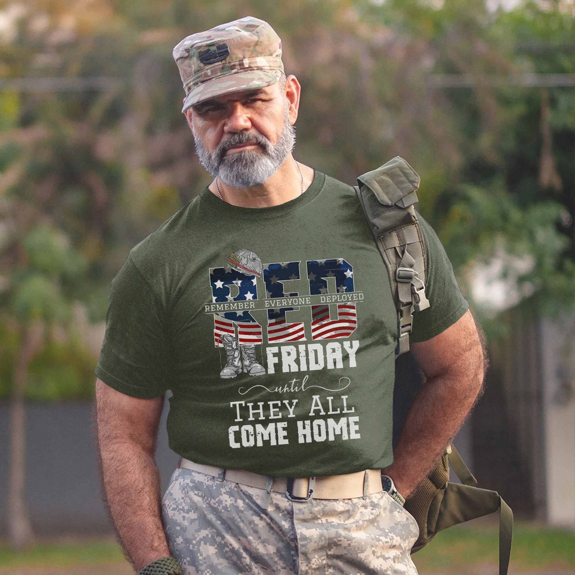 RED Friday Remember Everyone Deployed Until They All Come Home Standing Strong for Our Heroes T-Shirt