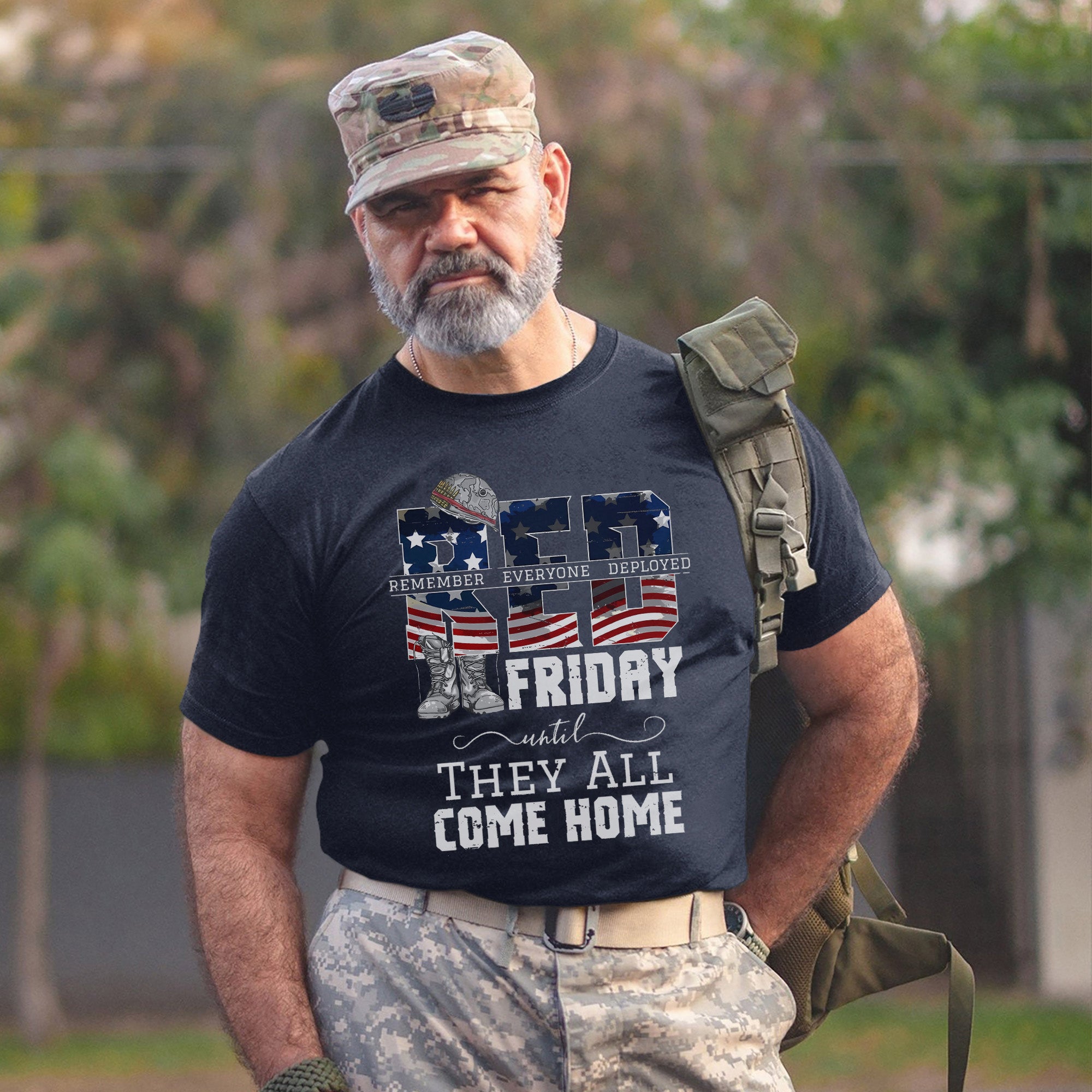 RED Friday Remember Everyone Deployed Until They All Come Home Standing Strong for Our Heroes T-Shirt