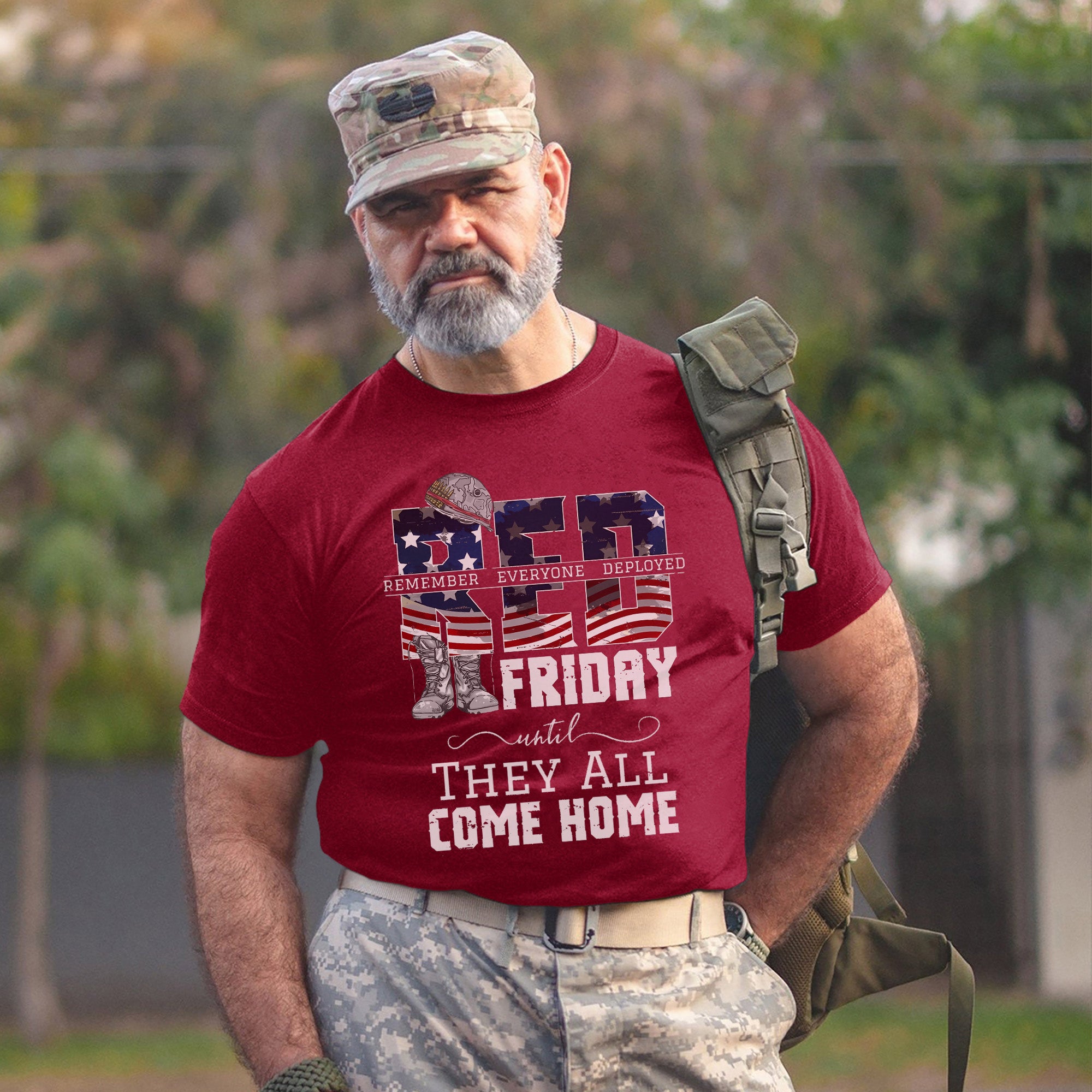 RED Friday Remember Everyone Deployed Until They All Come Home Standing Strong for Our Heroes T-Shirt