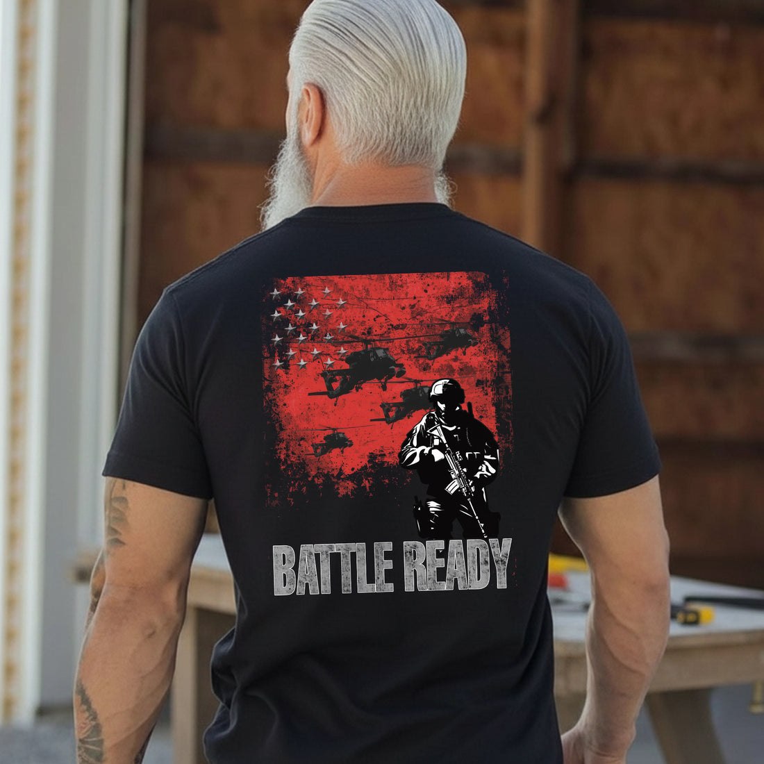Battle Ready Trained to Serve Prepared to T-Shirt