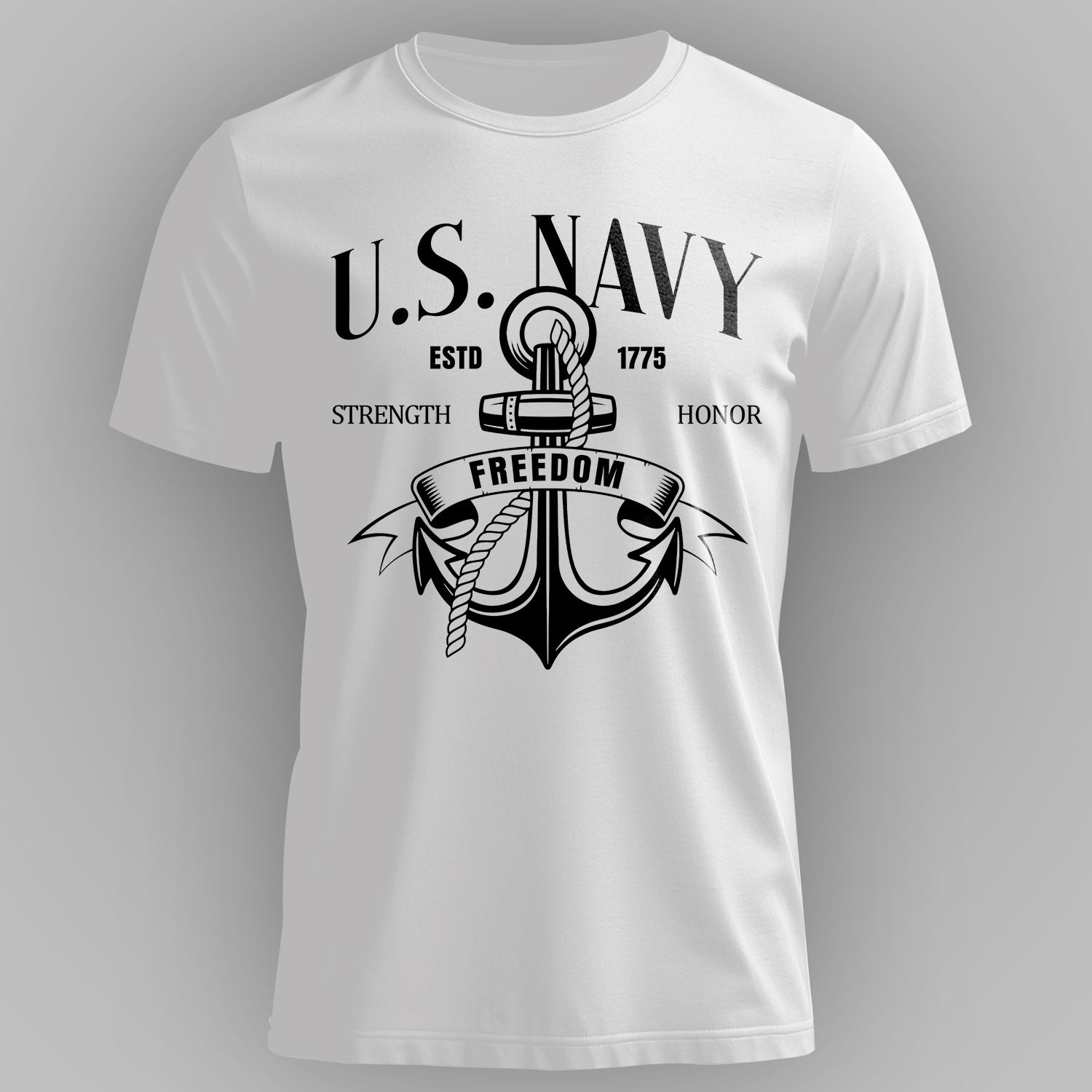 U.S. Navy Strength Honor Freedom Defending T-Shirt