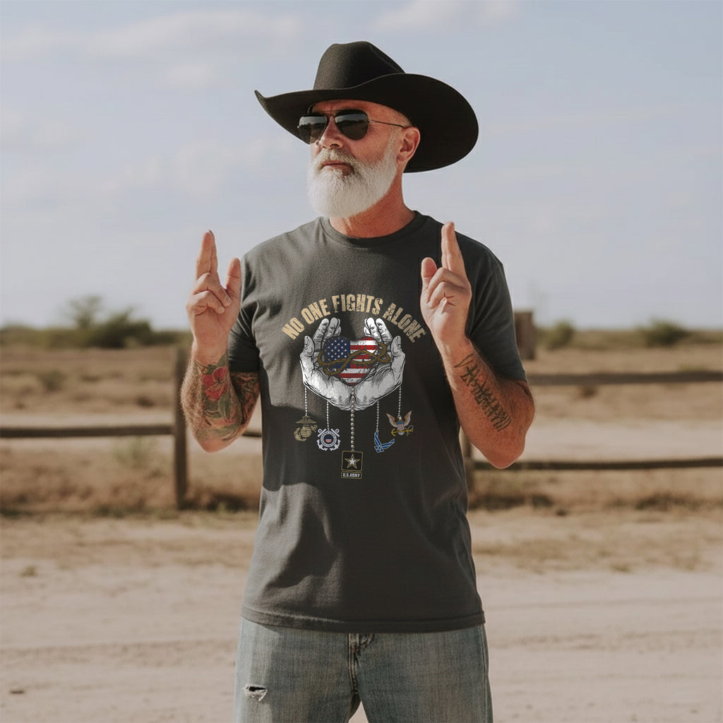 United We Stand Army Navy Air Force T-Shirt
