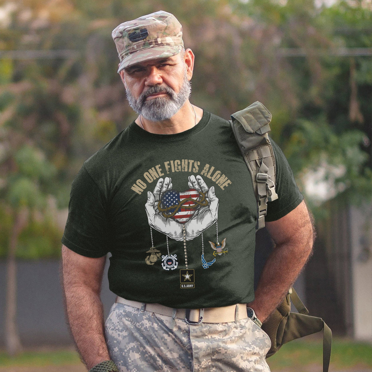 United We Stand Army Navy Air Force T-Shirt