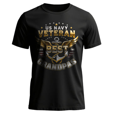 US Navy Veteran Make the Best Grandpas T-Shirt