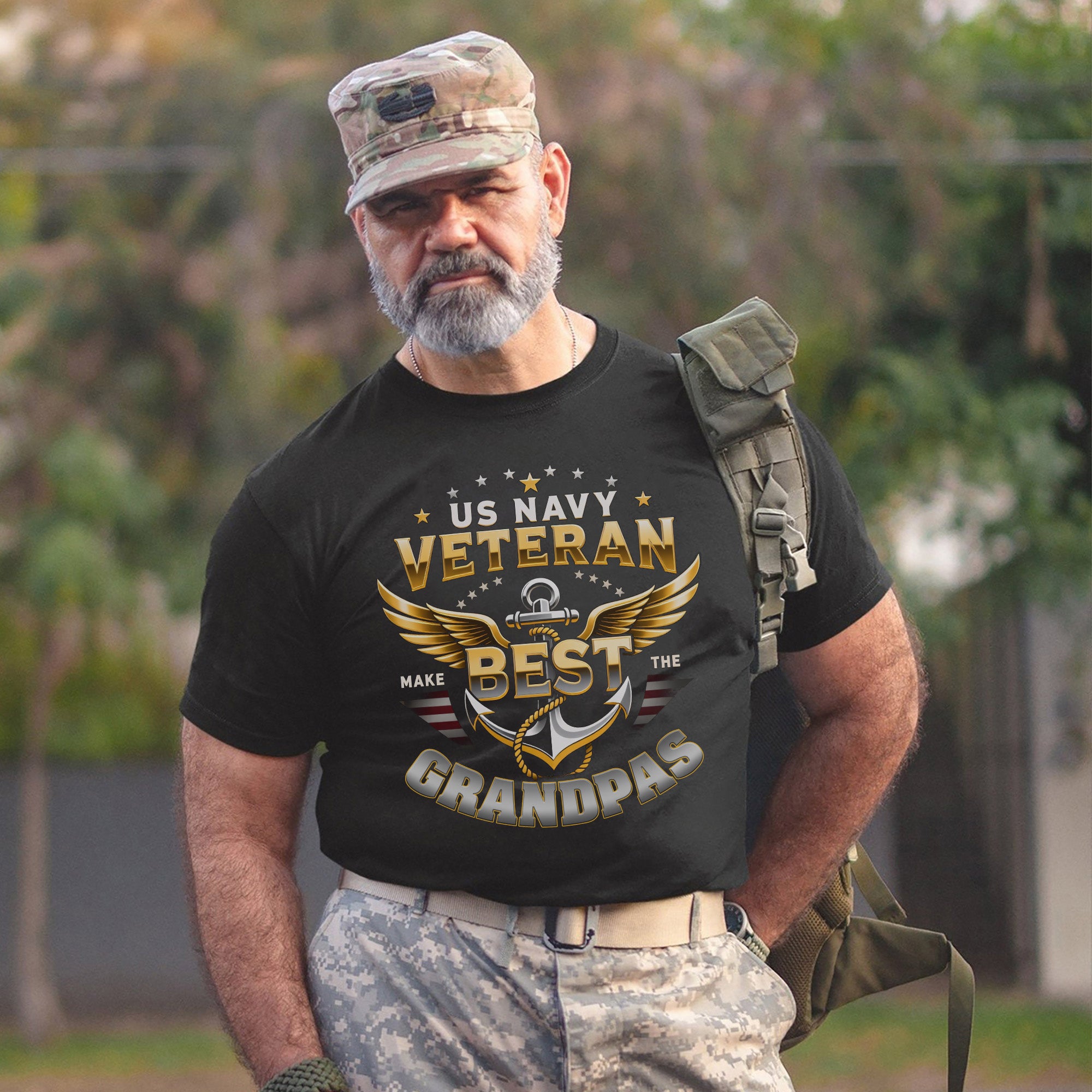 US Navy Veteran Make the Best Grandpas T-Shirt