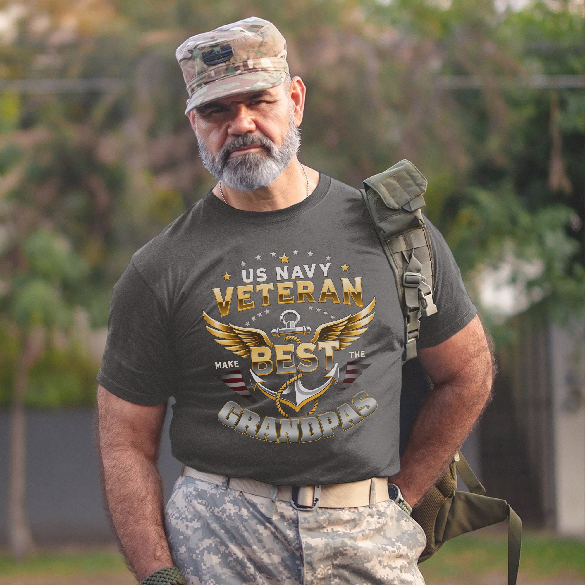 US Navy Veteran Make the Best Grandpas T-Shirt