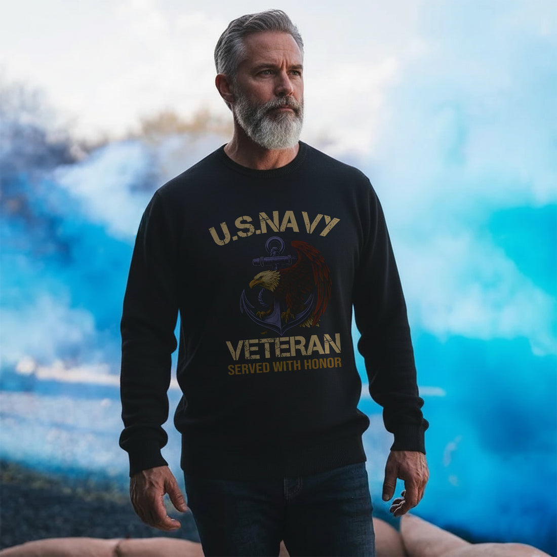 Served with Honor U.S. Navy Veteran Sweatshirt