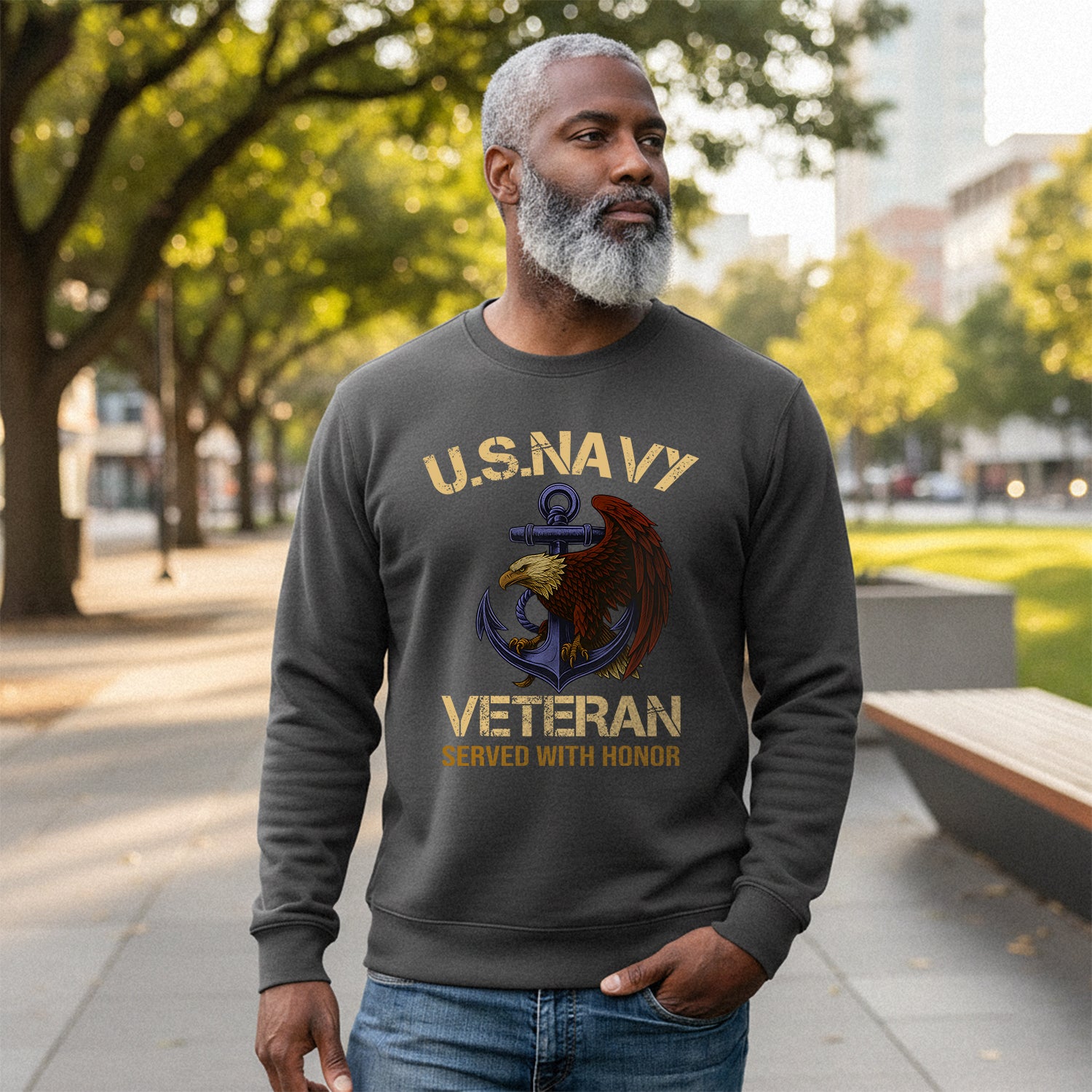 Served with Honor U.S. Navy Veteran Sweatshirt