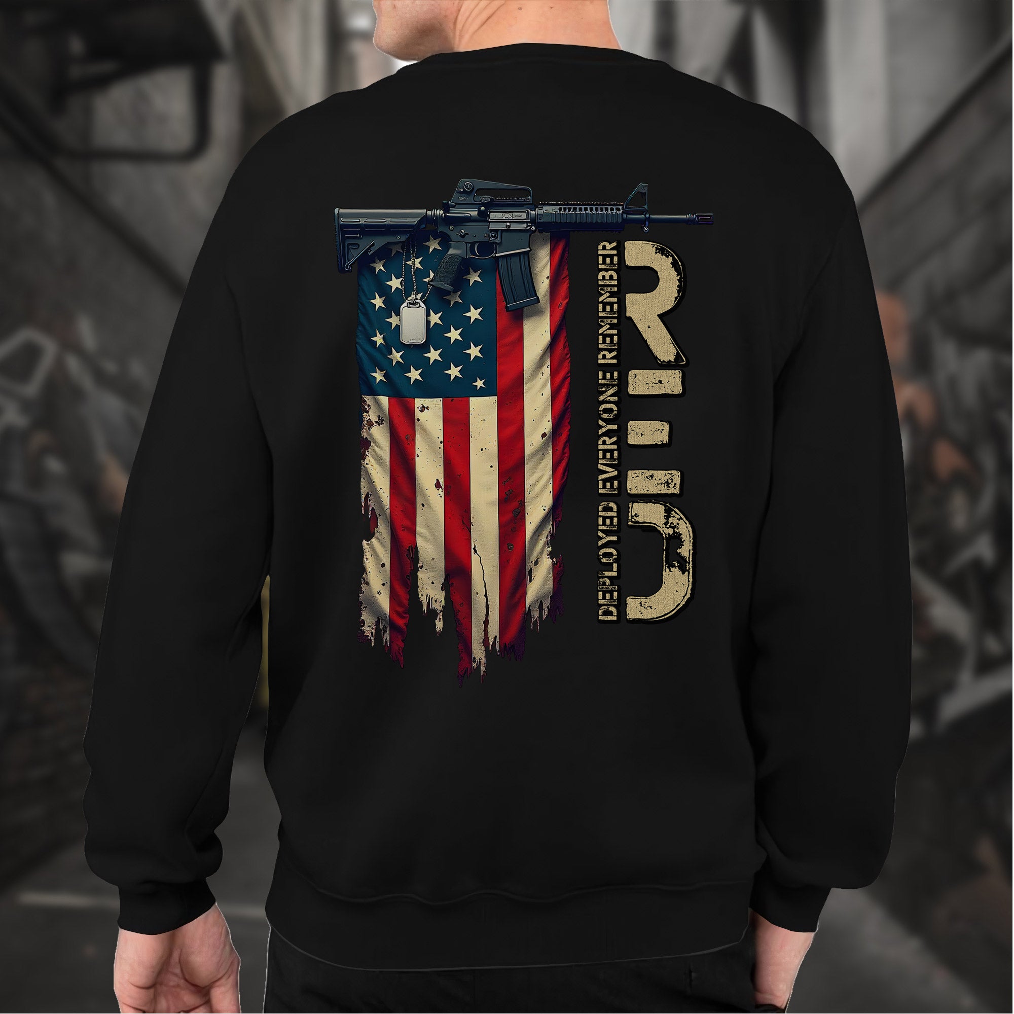 RED Remember Everyone Deployed Standing Sweatshirt