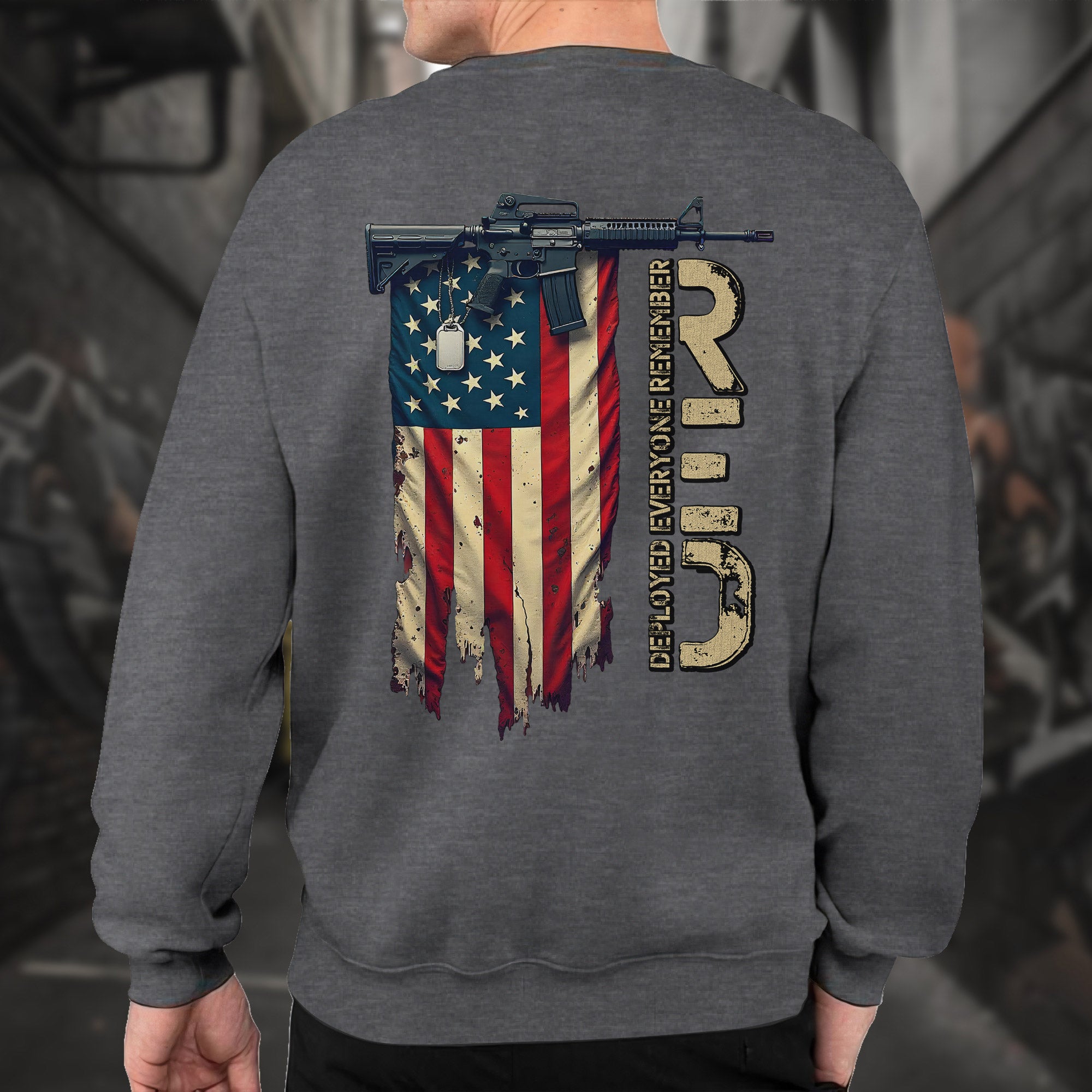 RED Remember Everyone Deployed Standing Sweatshirt