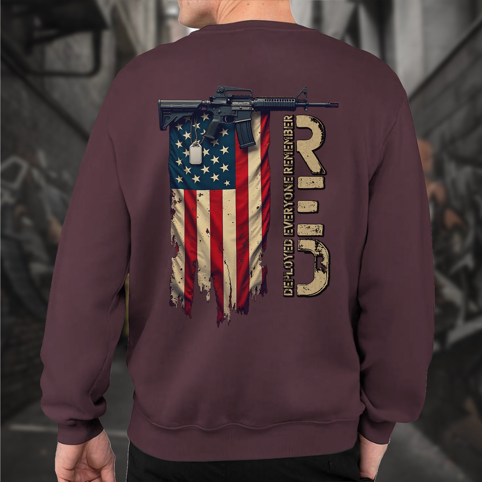 RED Remember Everyone Deployed Standing Sweatshirt