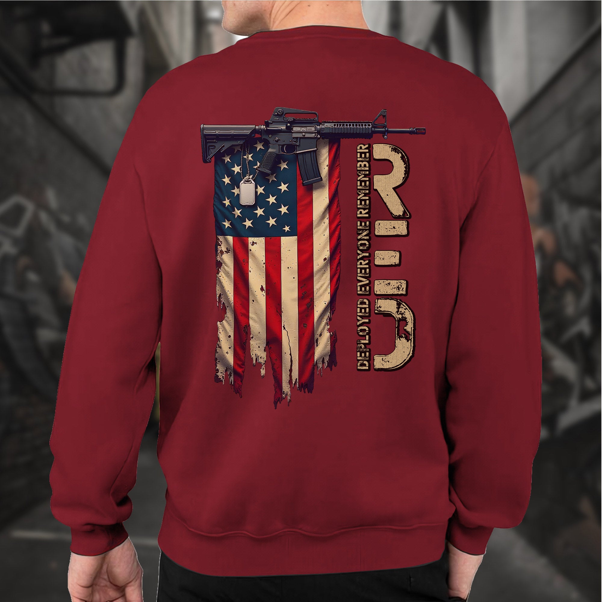 RED Remember Everyone Deployed Standing Sweatshirt