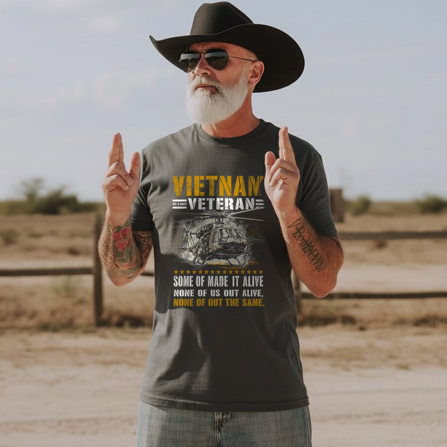 Vietnam Veteran Some of Us Made It Out T-Shirt