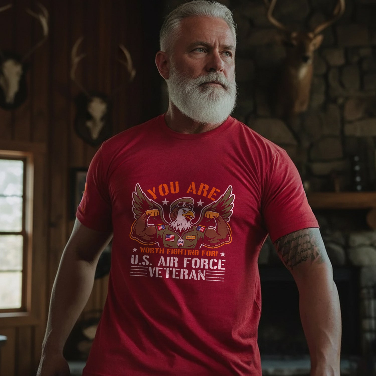 You Are Worth Fighting For U.S. Air Force T-Shirt Secondary image
