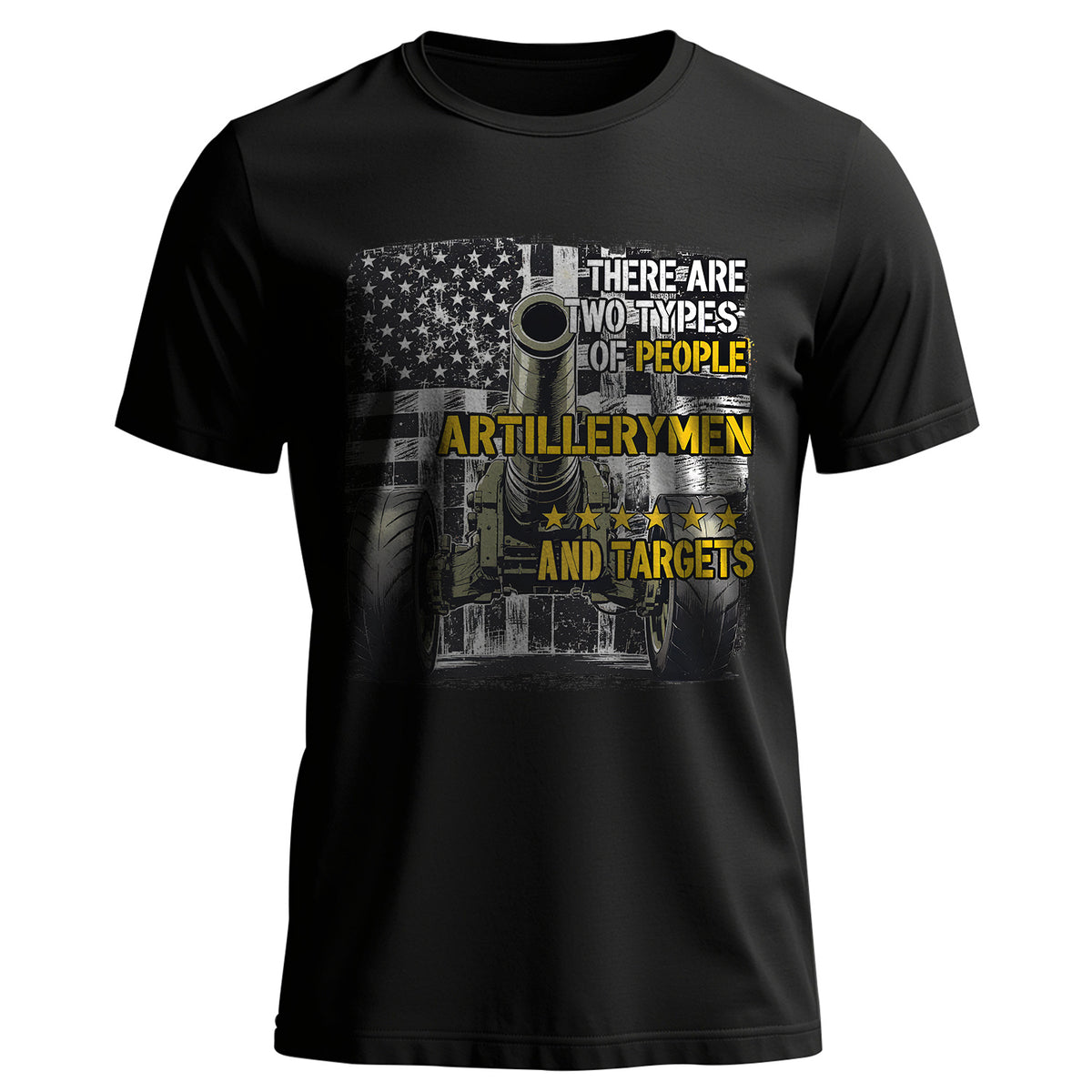 Artillerymen and Targets Proud Veteran T-Shirt Main image