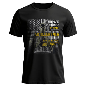 Artillerymen and Targets Proud Veteran T-Shirt