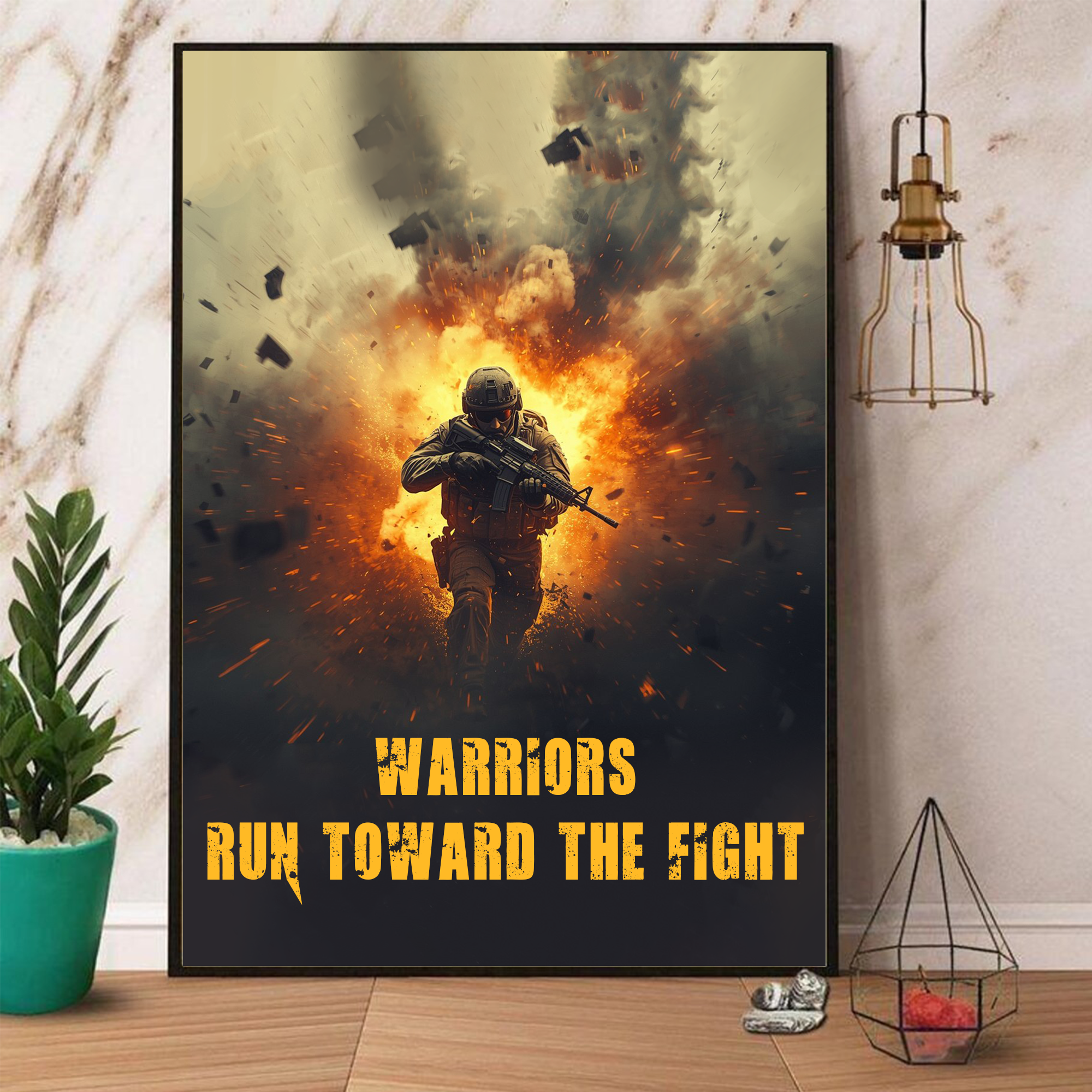 Brave Veterans Leading the Charge Poster