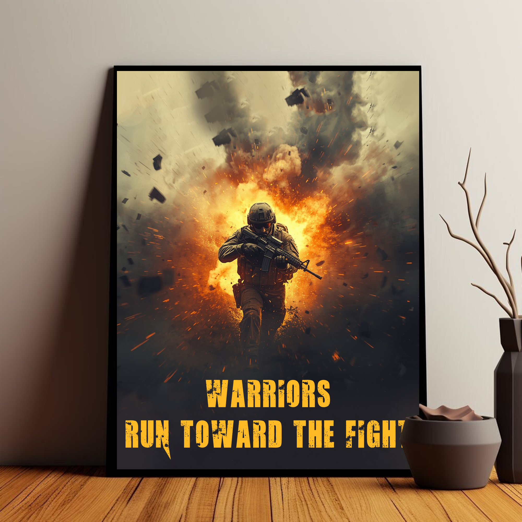 Brave Veterans Leading the Charge Poster