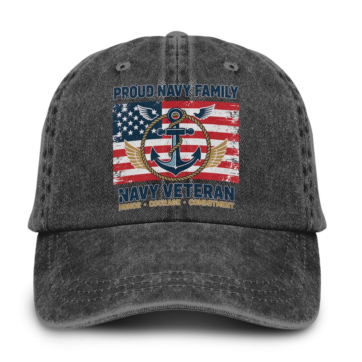 Navy Veteran Pride Baseball Cap Main image