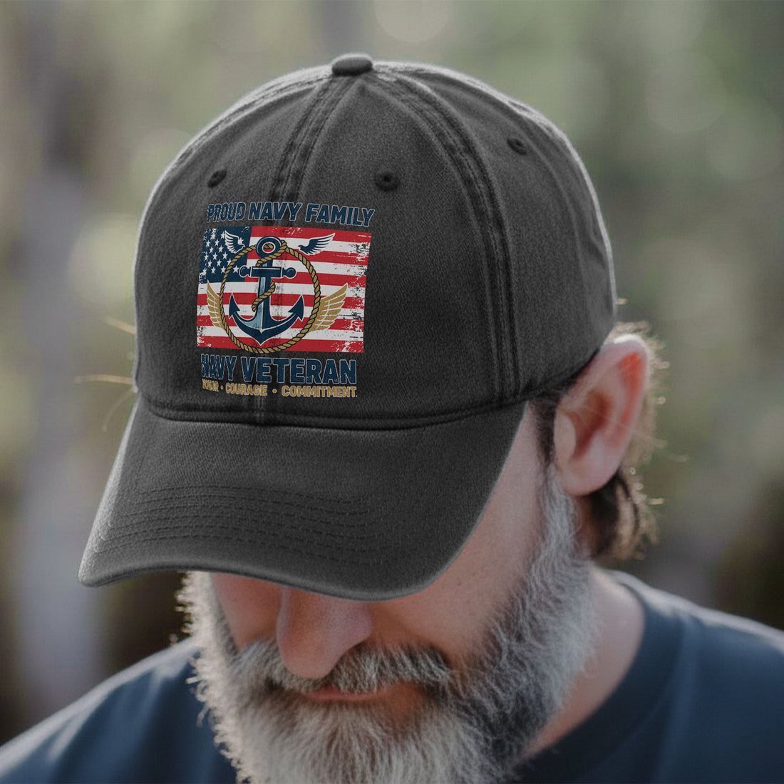 Navy Veteran Pride Baseball Cap