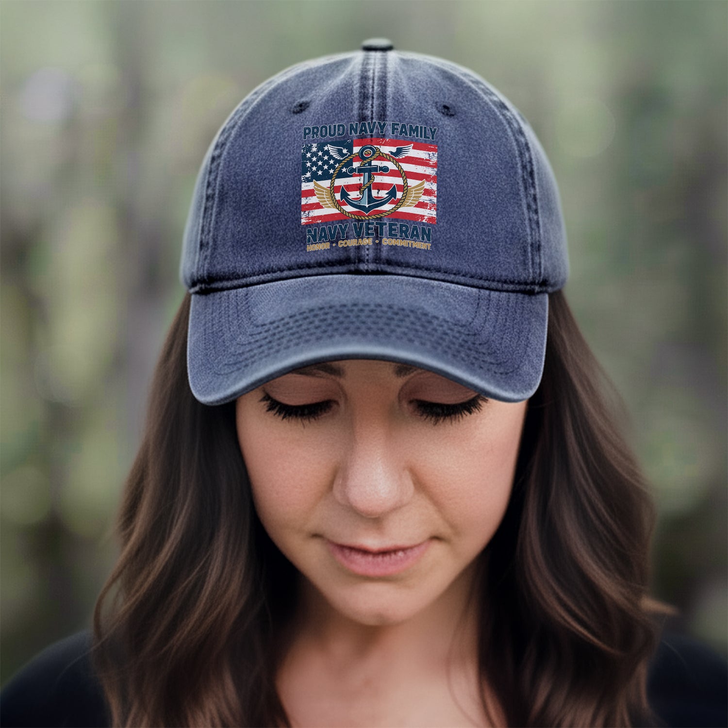 Navy Veteran Pride Baseball Cap