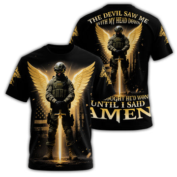 The Devil Saw Me with My All-over Print T-Shirt