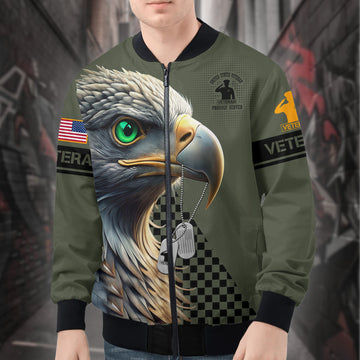 United States Veteran Proudly Served Honoring Duty Sacrifice and Lifelong Commitment to Freedom All-over Print Bomber Jacket
