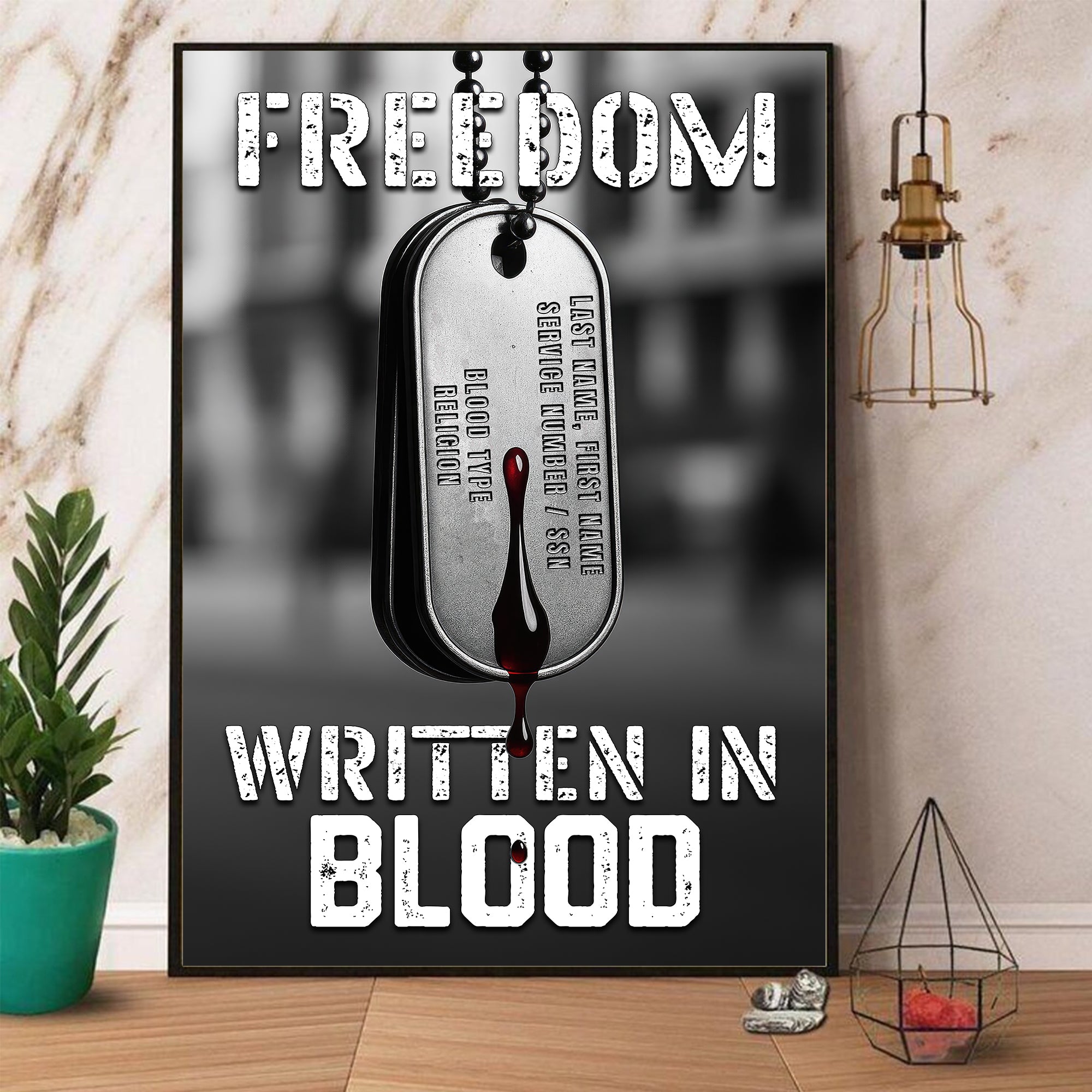 Veteran Pride Personalized Poster