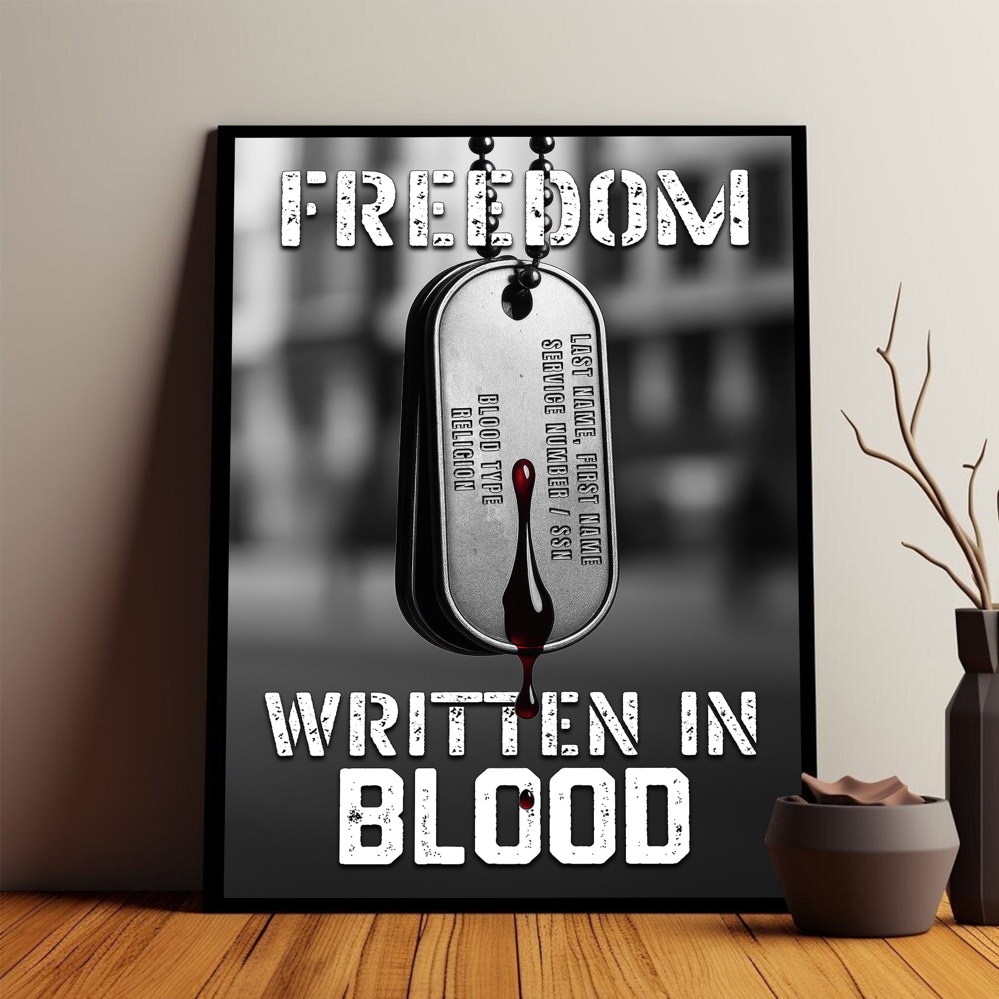 Veteran Pride Personalized Poster