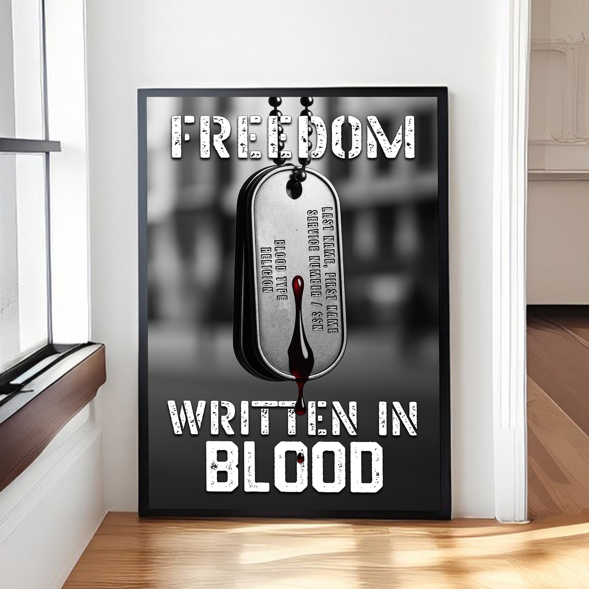 Veteran Pride Personalized Poster Secondary image