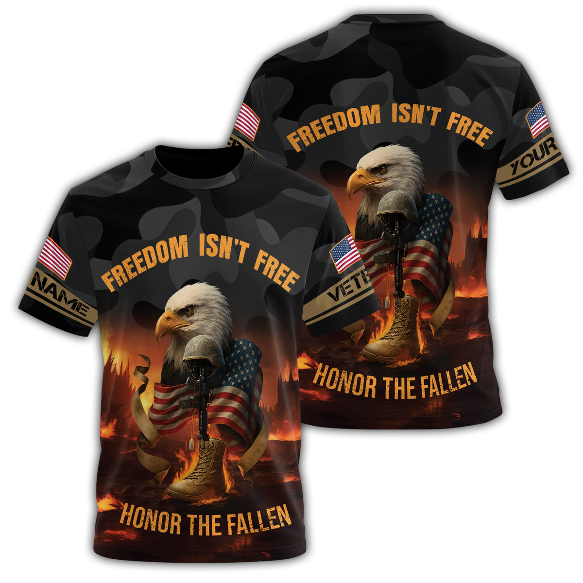 Freedom Isn't Free Honor All-over Print T-Shirt Main image