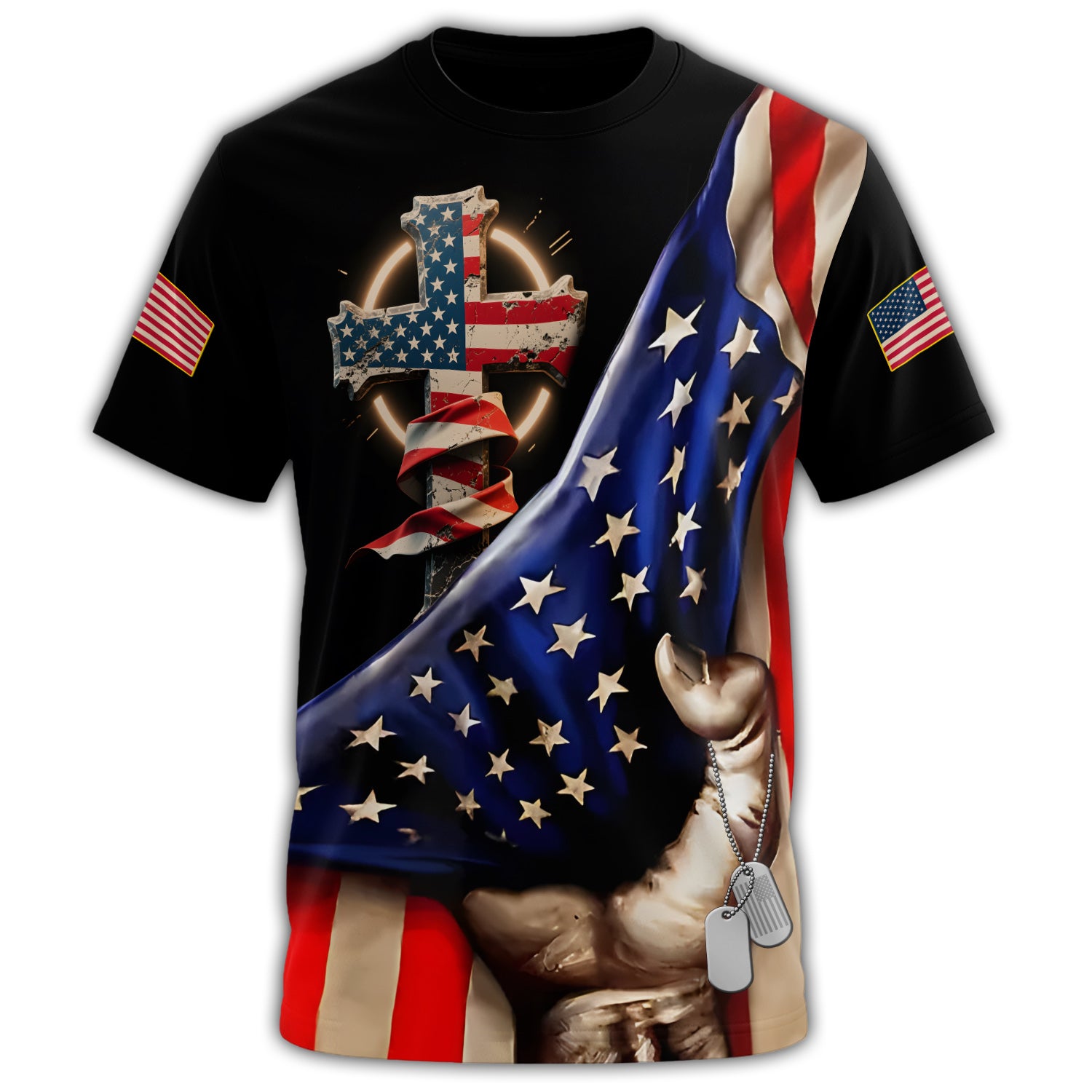 One Nation Under God All-over Print T-Shirt Secondary image