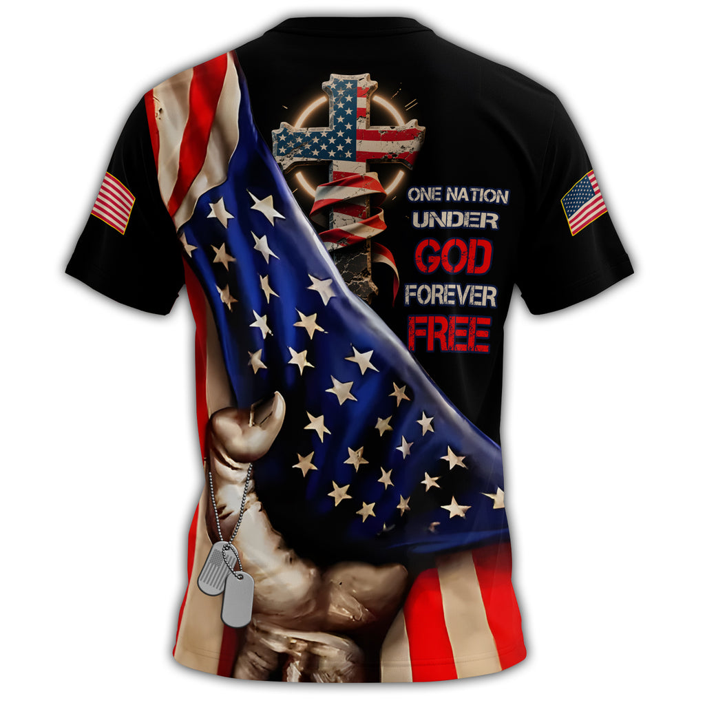 One Nation Under God All-over Print T-Shirt