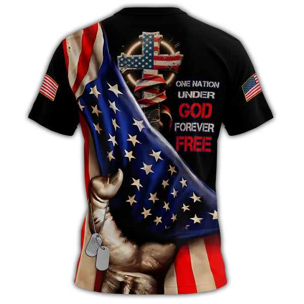 One Nation Under God All-over Print T-Shirt