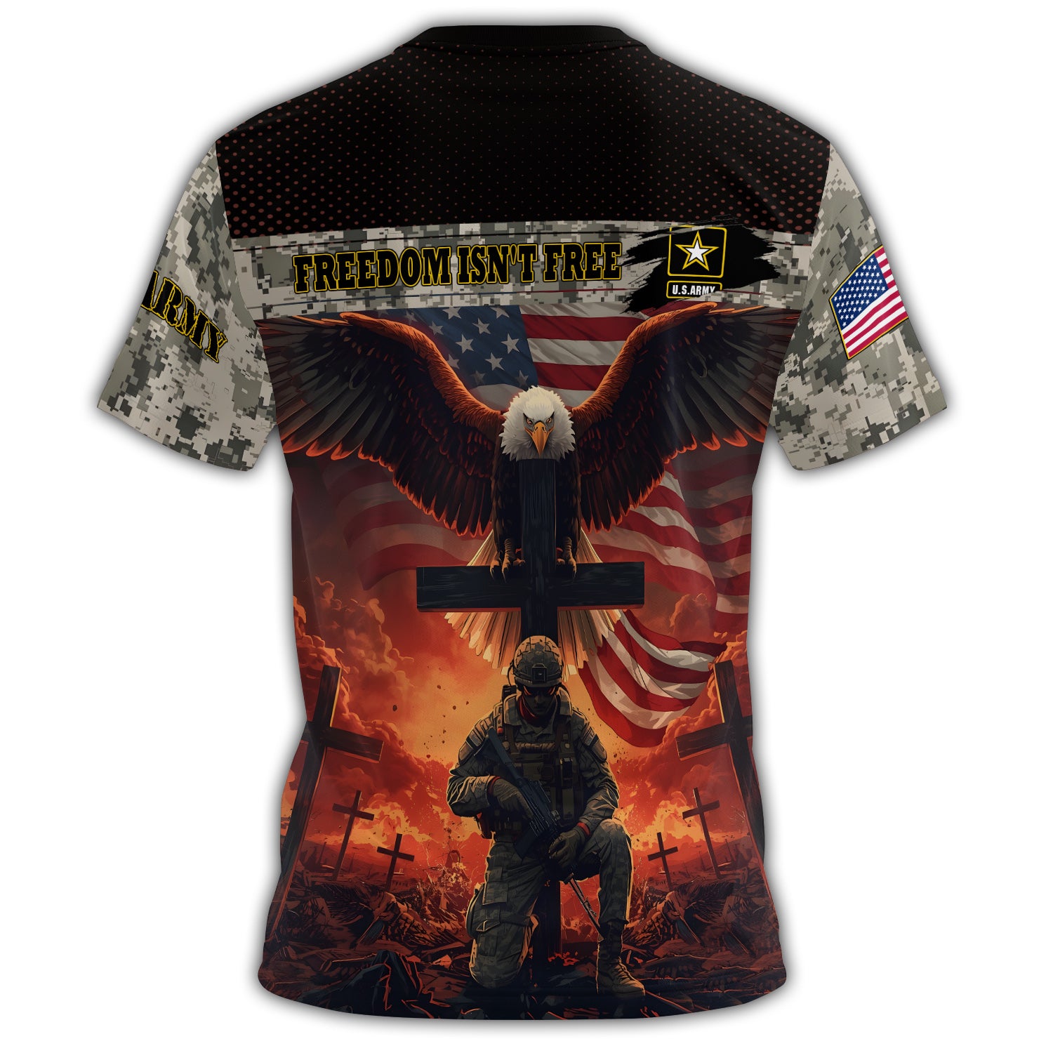 Honor the Fallen Under God All-over Print T-Shirt