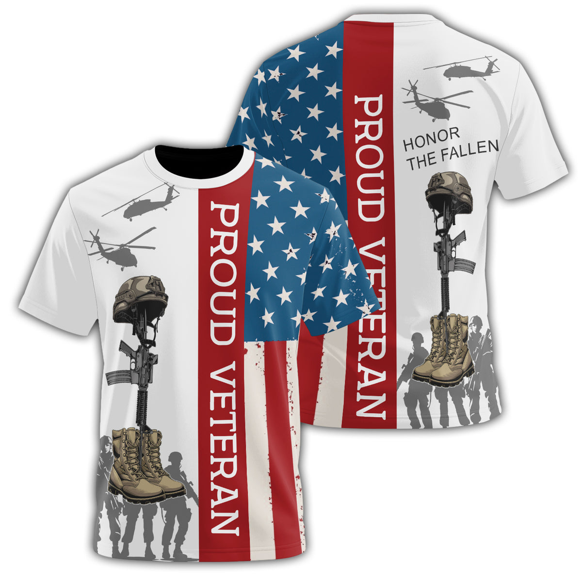 Proud Veteran Freedom Isn’t All-over Print T-Shirt Main image