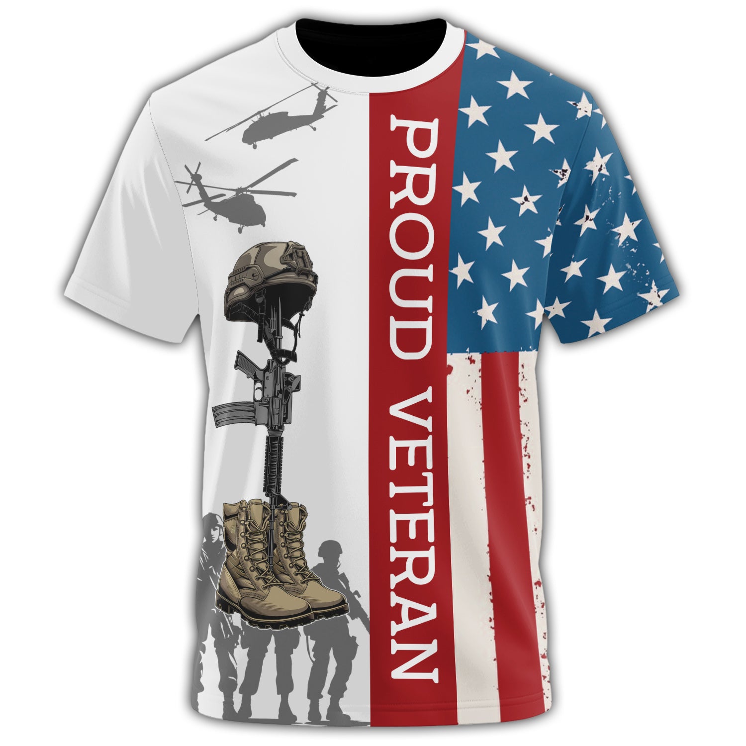 Proud Veteran Freedom Isn’t All-over Print T-Shirt Secondary image