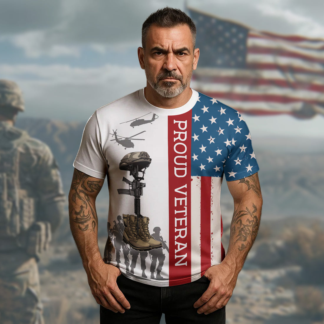 Proud Veteran Freedom Isn’t Free Honoring the Brave Who Paid the Price for Liberty and Country All-over Print T-Shirt